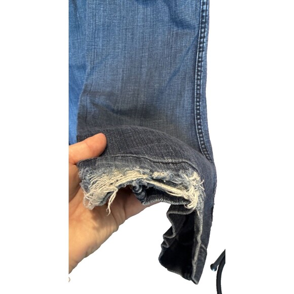 ARIAT Denim Trouser Women 31L Blue Bootcut Mid Rise Dark Wash Western - Picture 10 of 10